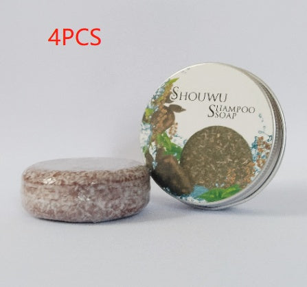 Natural Hair Darkening Polygonum & Ginseng Shampoo Bar | Fights Gray Hair & Controls Oil-Duvencioglu
