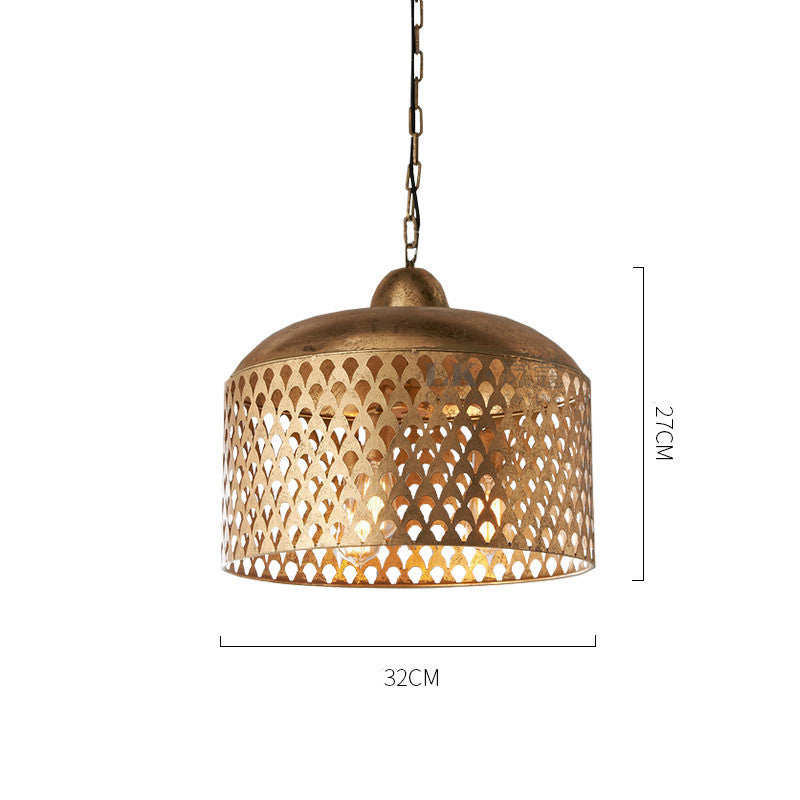 Rustic Industrial Copper Chandelier – Retro E14 Pendant Light – Duvencioglu
