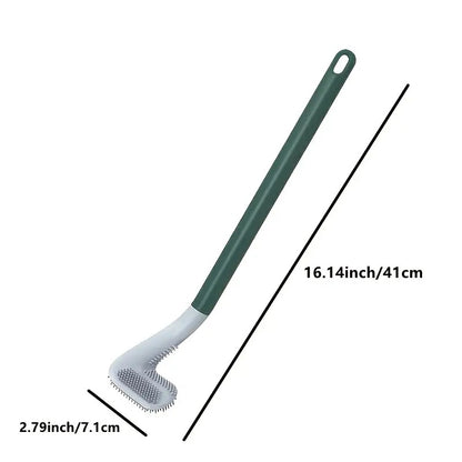 Golf-Shape Silicone Toilet Brush - Wall-Mounted Deep Cleaner – Duvencioglu
