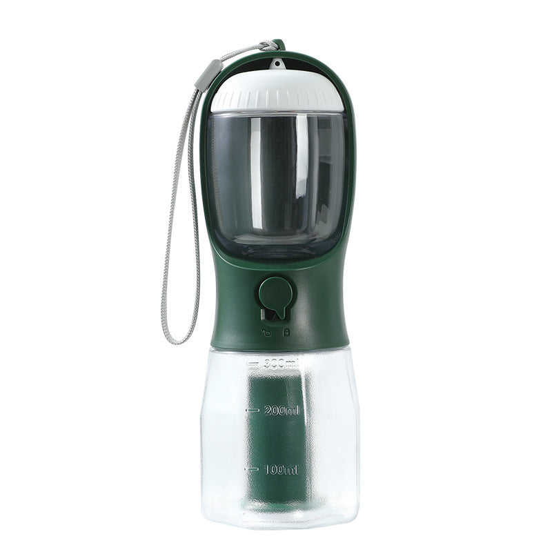 3-in-1 Portable Dog Water Bottle - Food, Water & Poop Bag Dispenser – Duvencioglu