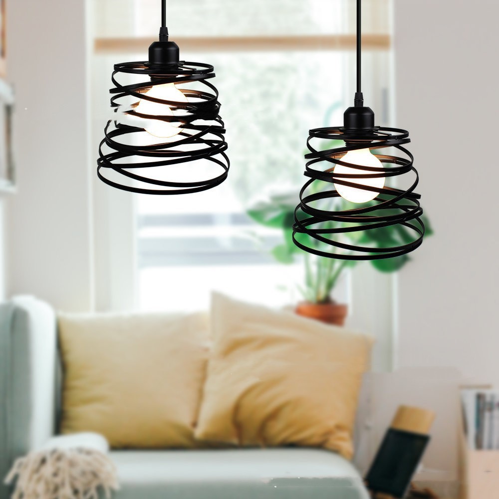 Post-Modern Iron Art Chandelier – Single-Head LED Pendant for Café & Bar – Duvencioglu