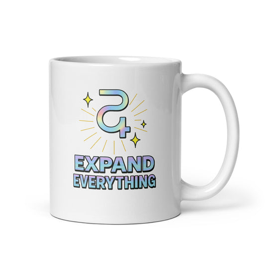 Jupiter Expand Everything Mug – Holographic Zodiac Planet Power Cup – Duvencioglu