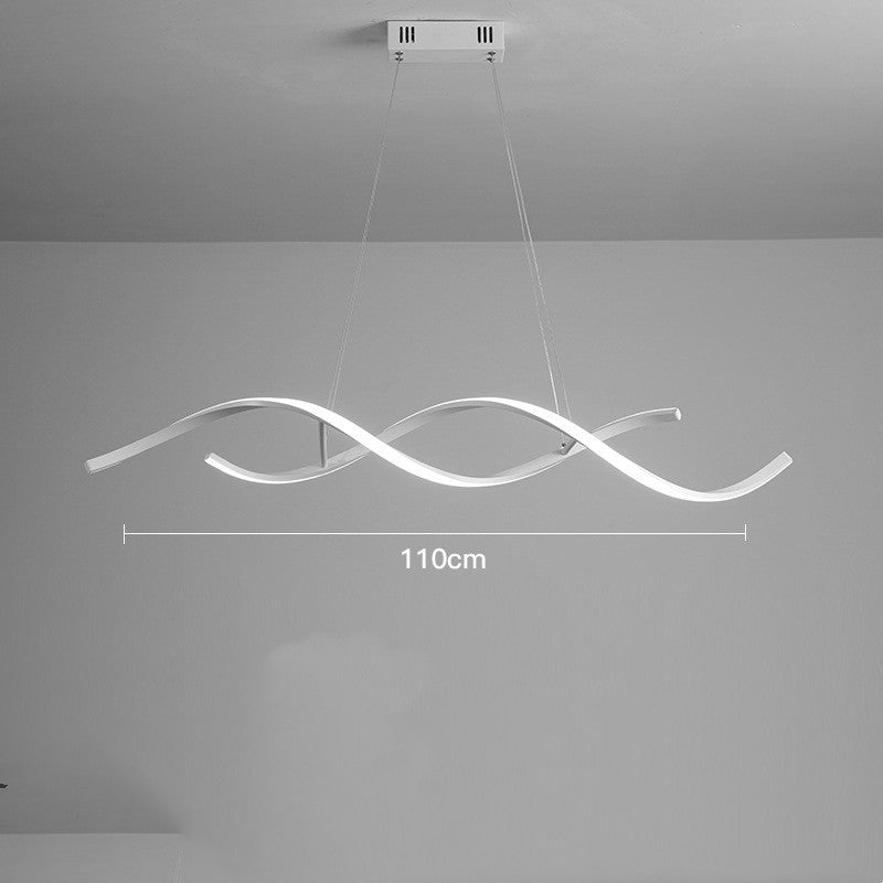 Scandinavian Post-Modern LED Chandelier – 90/110 cm Remote-Control Pendant – Duvencioglu