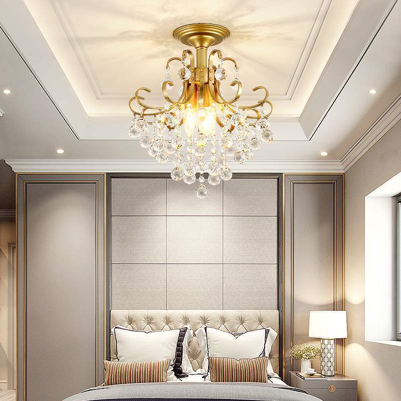 European Crystal Chandelier - American-Style Glass & Iron Lamp – Duvencioglu