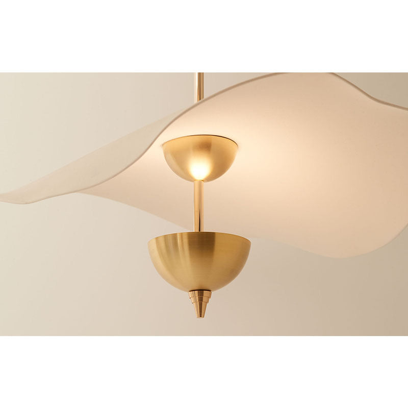 Acrylic Lotus-Leaf LED Chandelier – Single & Double-Head Window Pendant – Duvencioglu