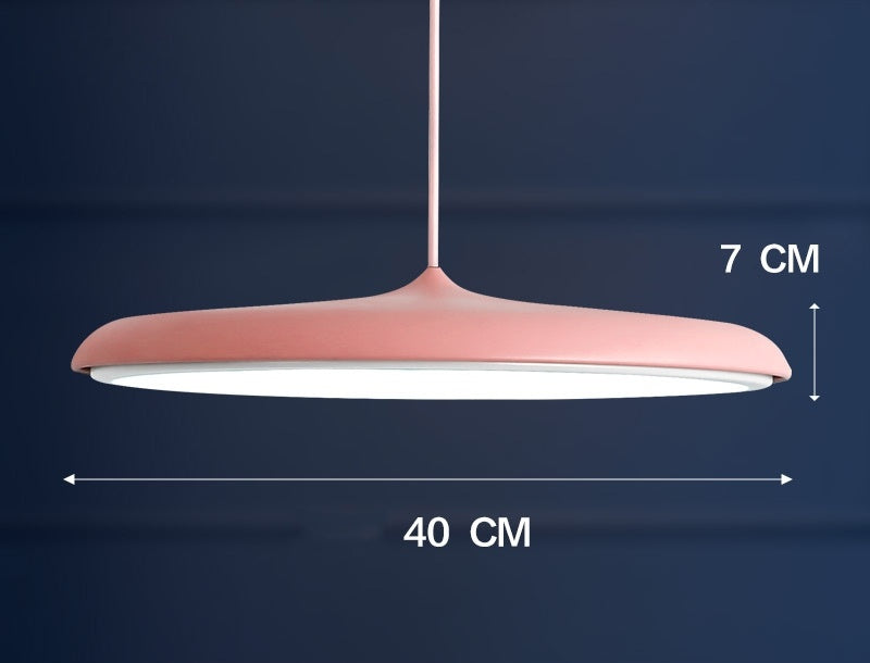 Nordic 607 Iron LED Chandelier – 25/40 cm Fish-Line Pendant – Duvencioglu