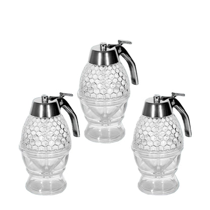 Elegant Glass Honey Pot - European Style Portable Honey Dispenser – Duvencioglu