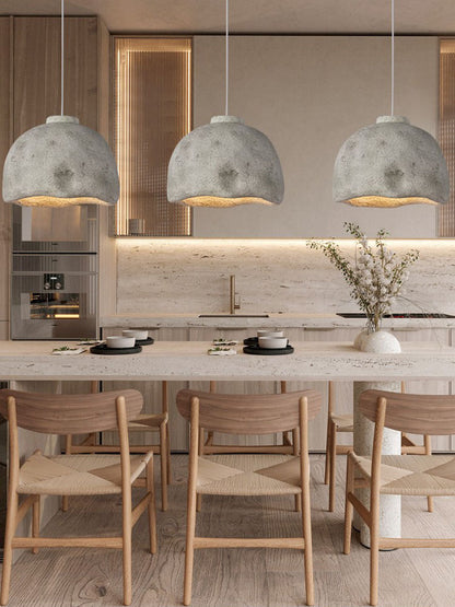 Japanese-Style Resin LED Chandelier – 35/45 cm Homestay Pendant – Duvencioglu