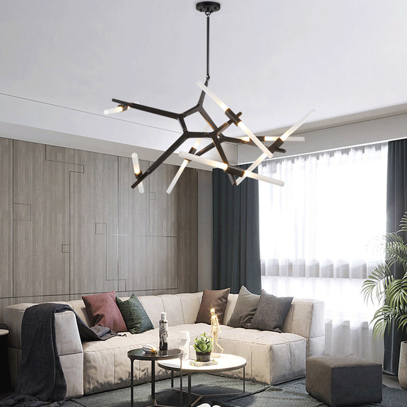 Nordic Branch-Style LED Chandelier – 6–20-Head Minimalist Pendant – Duvencioglu