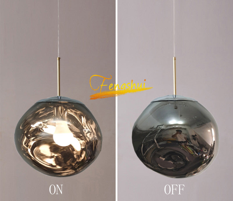 Postmodern Lava Crystal Chandelier – Irregular LED Pendant (150–300 mm) – Duvencioglu
