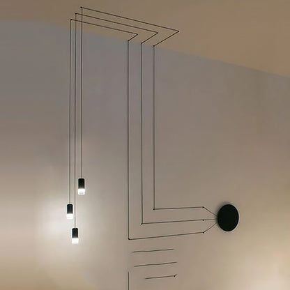 Linear Iron LED Chandelier – Designer Dining & Bar Pendant – Duvencioglu