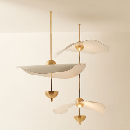 Acrylic Lotus-Leaf LED Chandelier – Single & Double-Head Window Pendant – Duvencioglu