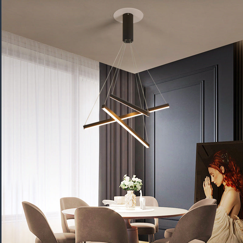 Modern Luxury Remote-Control Glass LED Chandelier – 60–120 cm Pendant – Duvencioglu