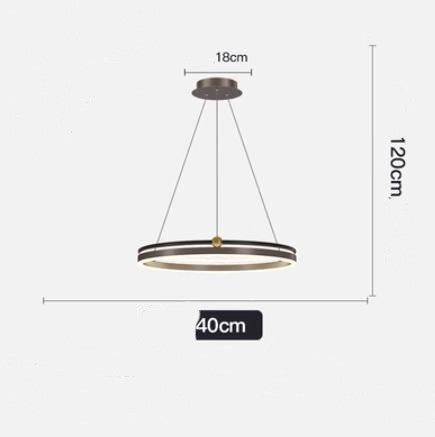 Brushed-Aluminum Fish-Line LED Chandelier – 5000 K Pendant – Duvencioglu