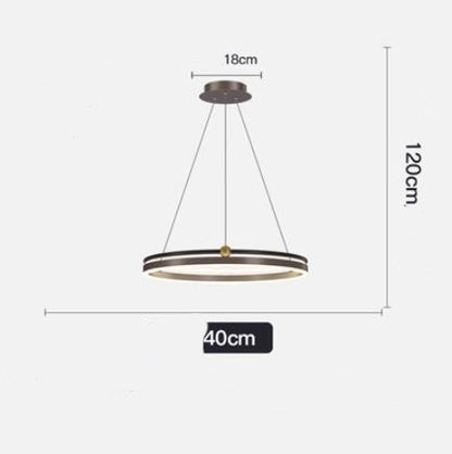 Brushed-Aluminum Fish-Line LED Chandelier – 5000 K Pendant – Duvencioglu