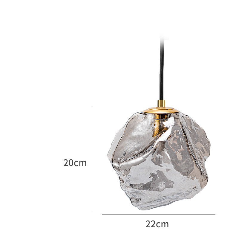 Minimalist Ice Cube Glass Chandelier – Creative Restaurant & Bar Pendant – Duvencioglu