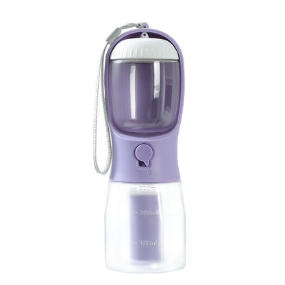 3-in-1 Portable Dog Water Bottle - Food, Water & Poop Bag Dispenser – Duvencioglu