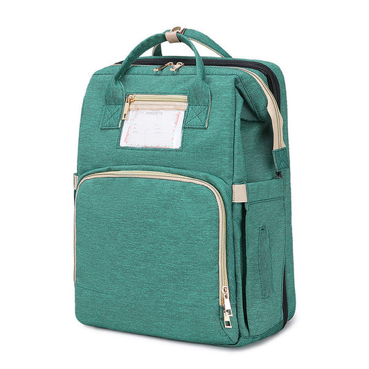 The All-in-One Travel Diaper Bag with Foldable Crib & Changing Station
