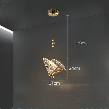 Butterfly Zinc-Alloy LED Chandelier – Remote-Control Pendant (1.5 m) – Duvencioglu