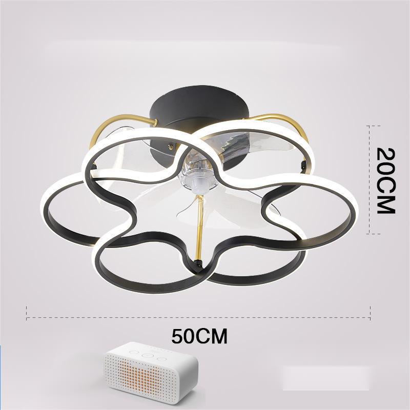 Nordic Invisible Fan LED Chandelier – Modern 50 cm Remote-Control Pendant – Duvencioglu