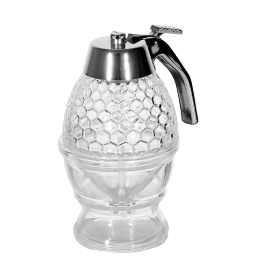 Elegant Glass Honey Pot - European Style Portable Honey Dispenser – Duvencioglu