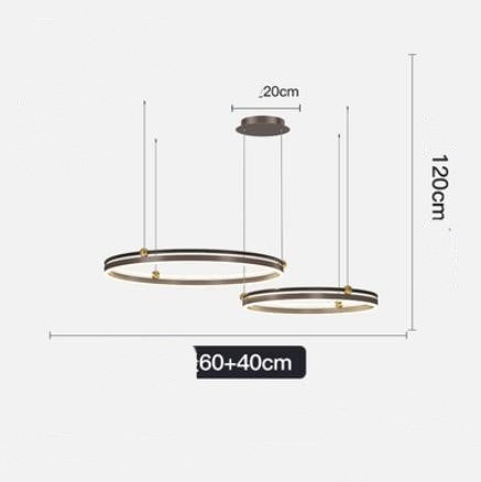 Brushed-Aluminum Fish-Line LED Chandelier – 5000 K Pendant – Duvencioglu