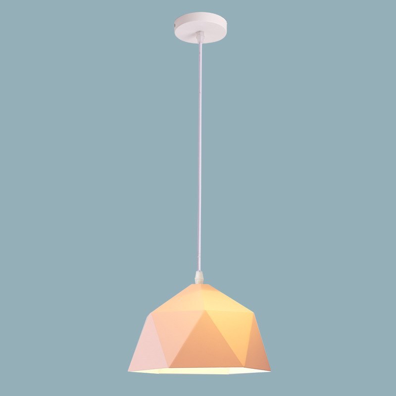 Nordic Wrought-Iron LED Chandelier – 250 mm Pendant (7 Colors) – Duvencioglu