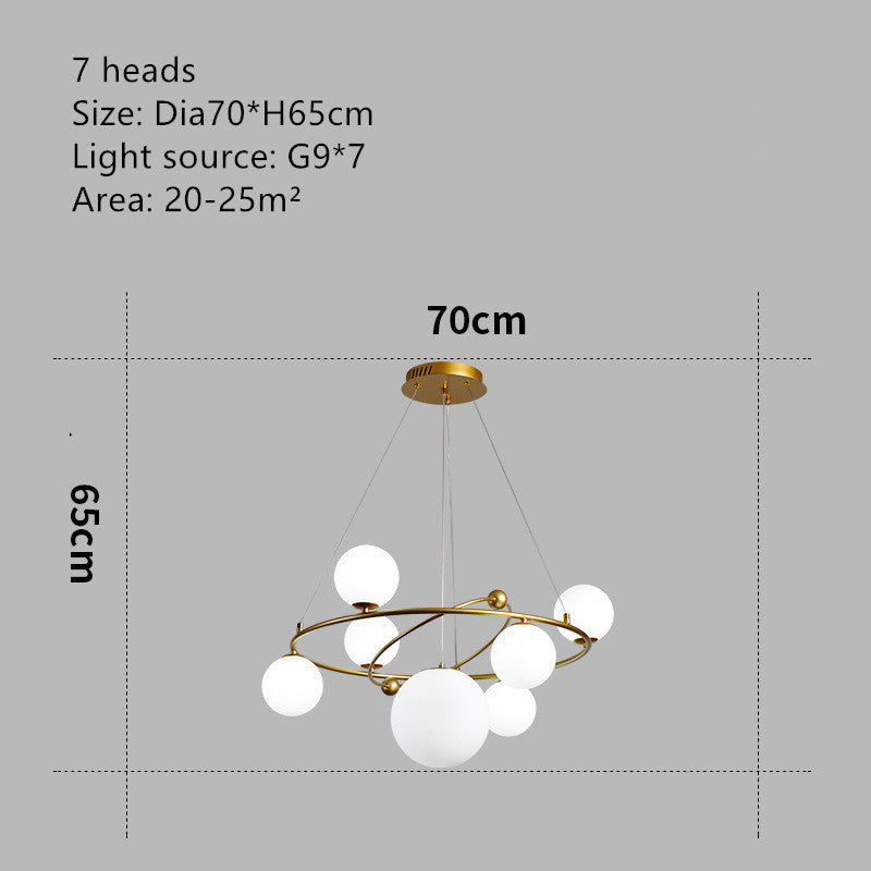 Nordic Minimalist Kids Chandelier – Creative Multi-Head Pendant – Duvencioglu