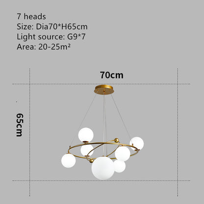 Nordic Minimalist Kids Chandelier – Creative Multi-Head Pendant – Duvencioglu