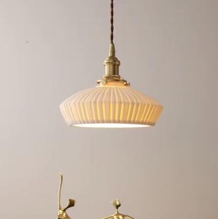 All-Copper Glass Chandelier – Nordic Pendant for Dining, Bedside & More – Duvencioglu