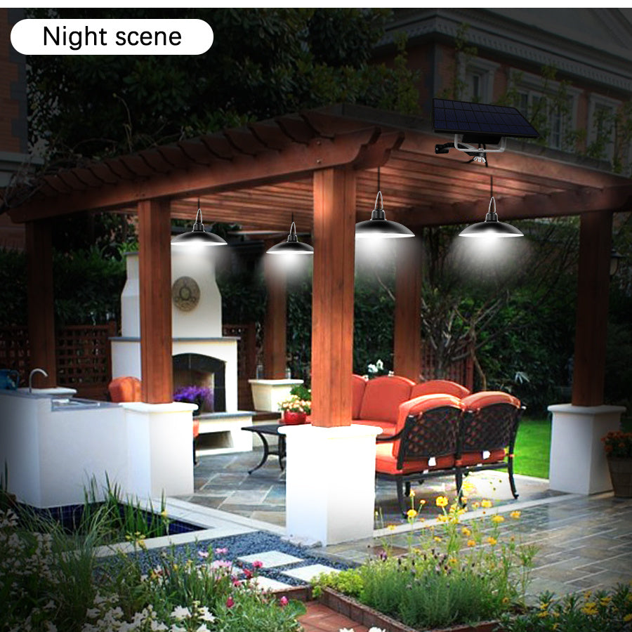 16-LED Solar Chandelier – IP65 Waterproof Warm/White LED Pendant – Duvencioglu
