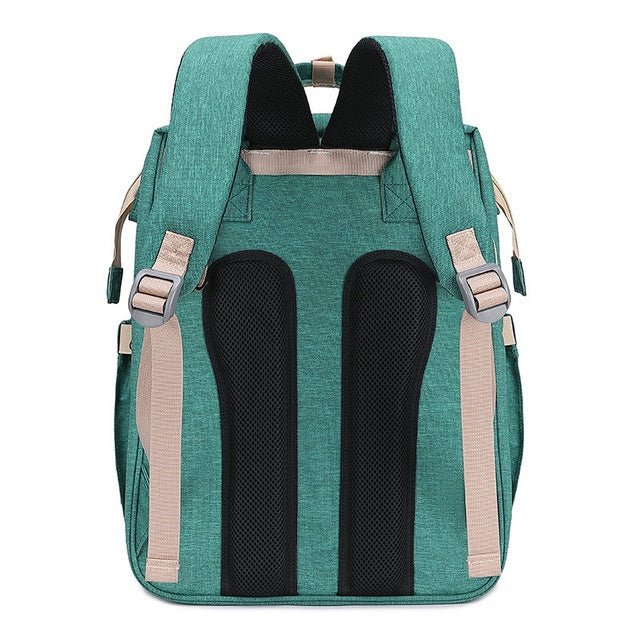 The All-in-One Travel Diaper Bag with Foldable Crib & Changing Station