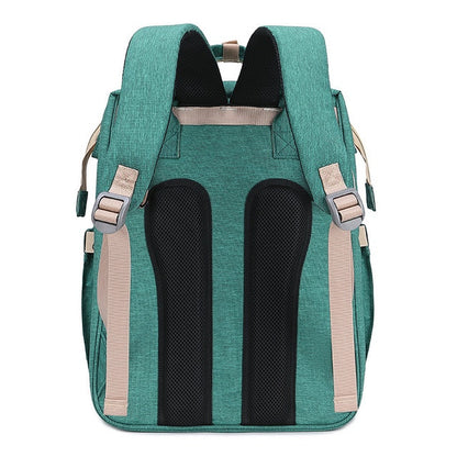 The All-in-One Travel Diaper Bag with Foldable Crib & Changing Station