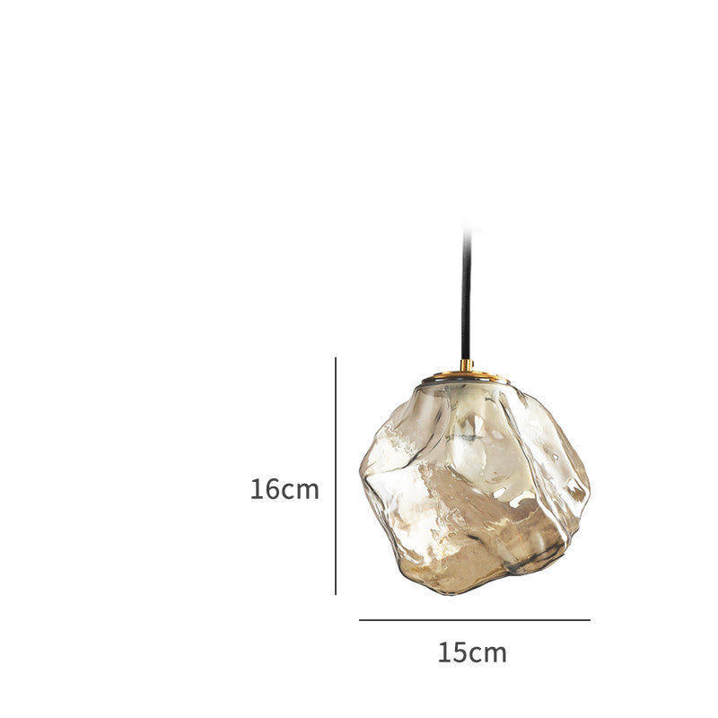 Minimalist Ice Cube Glass Chandelier – Creative Restaurant & Bar Pendant – Duvencioglu