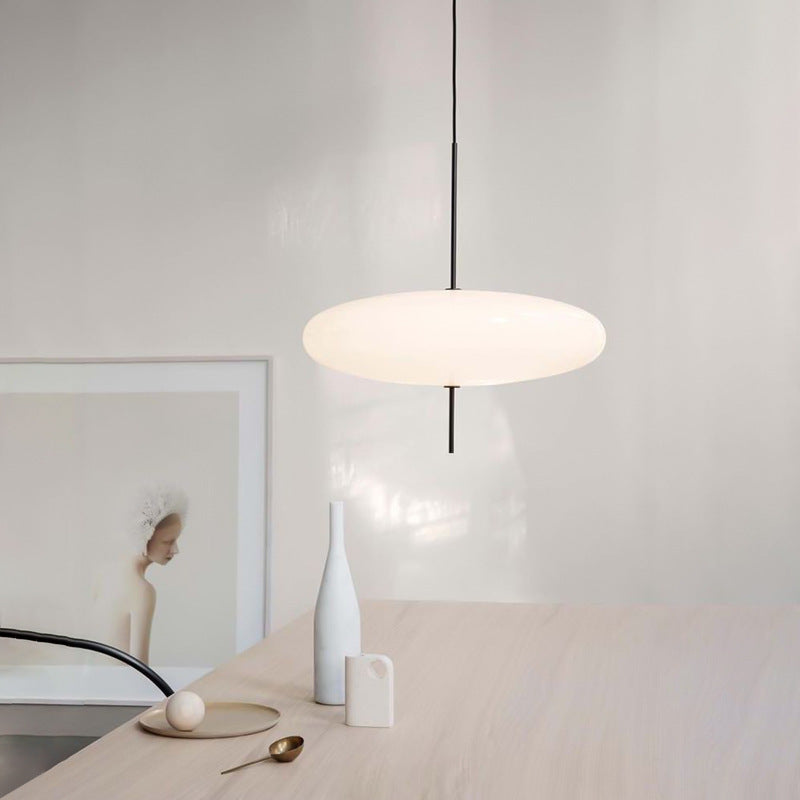 UFO-Style Acrylic LED Chandelier – 500 mm Minimalist Pendant – Duvencioglu