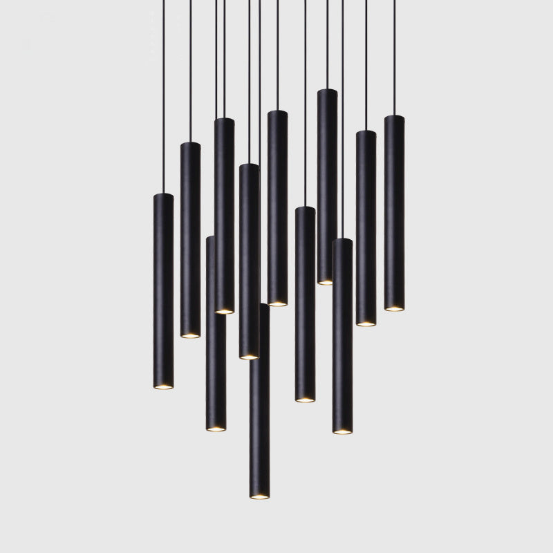 Modern Long-Tube LED Pendant Light - Minimalist Ceiling Lamp