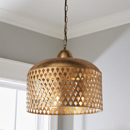 Rustic Industrial Copper Chandelier – Retro E14 Pendant Light – Duvencioglu