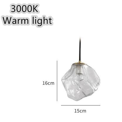 Minimalist Ice Cube Glass Chandelier – Creative Restaurant & Bar Pendant – Duvencioglu