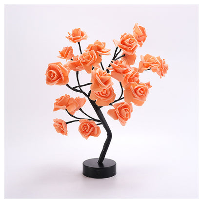 LED Rose Tree Table Lamp - Romantic USB-Powered Night Light – Duvencioglu
