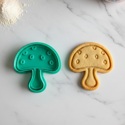 Mushroom Cookie Cutter - 3D Printed Polka Dot Baking Tool – Duvencioglu
