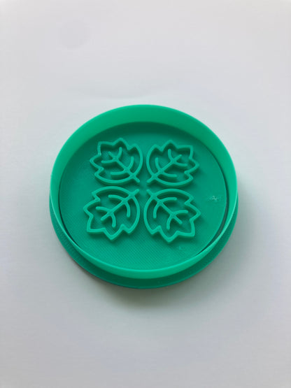 Decorative Leaf Pattern Cookie Cutter - Round Baking Mold – Duvencioglu
