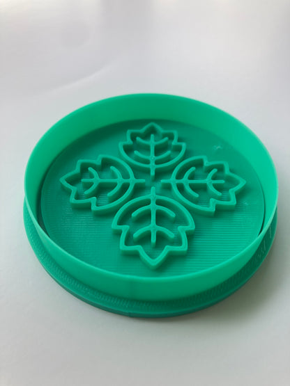 Decorative Leaf Pattern Cookie Cutter - Round Baking Mold – Duvencioglu