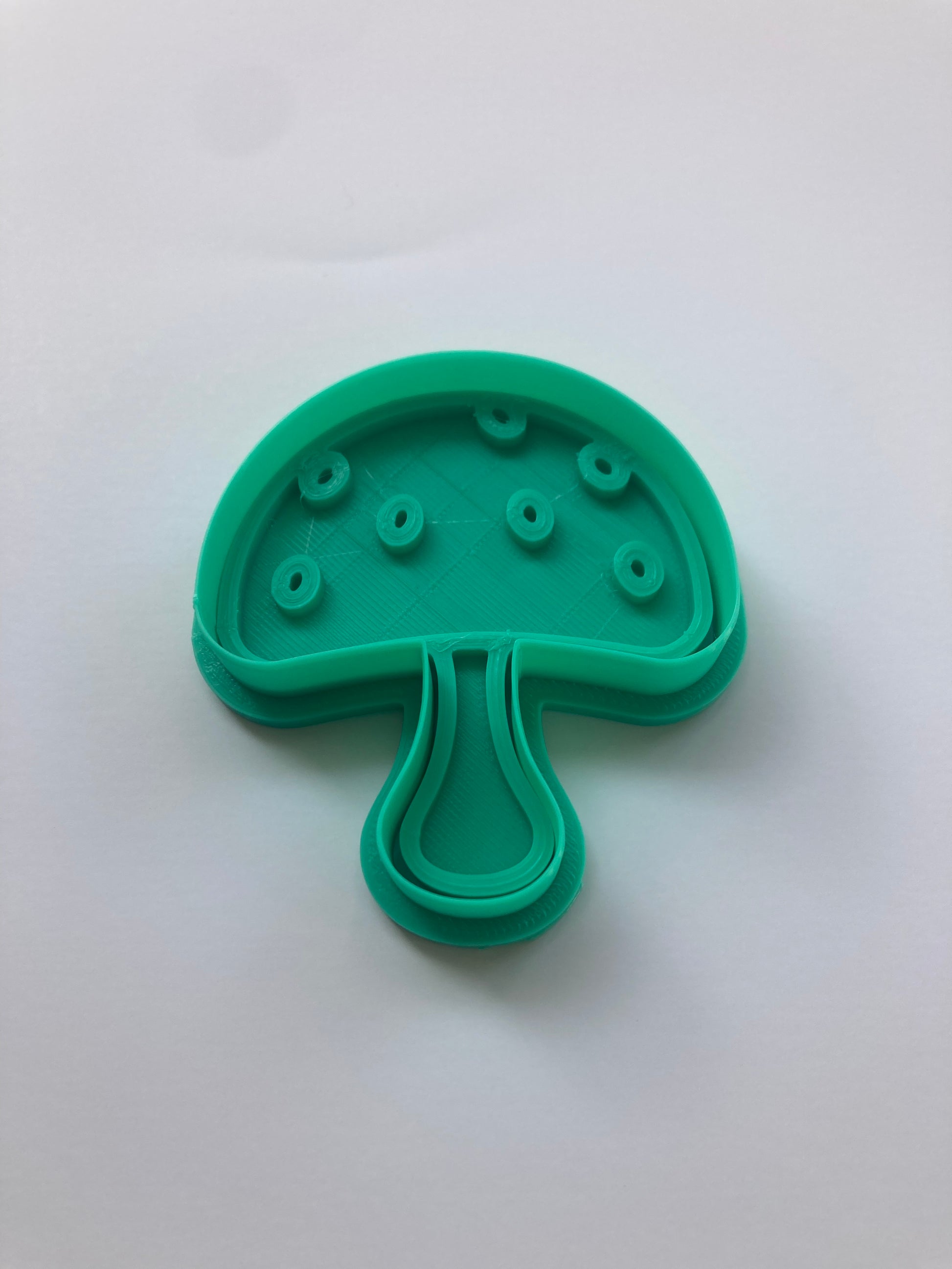 Mushroom Cookie Cutter - 3D Printed Polka Dot Baking Tool – Duvencioglu