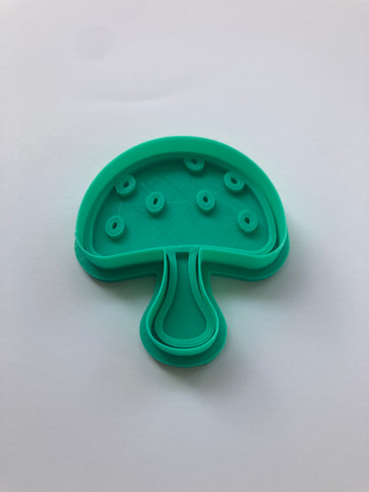 Mushroom Cookie Cutter - 3D Printed Polka Dot Baking Tool – Duvencioglu