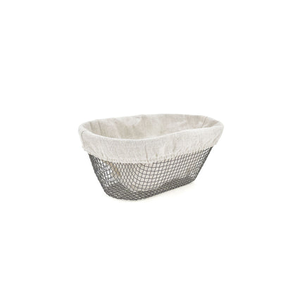 Bread Basket Metal Oval 25 x 13 x 10 cm (18 Units) – Duvencioglu