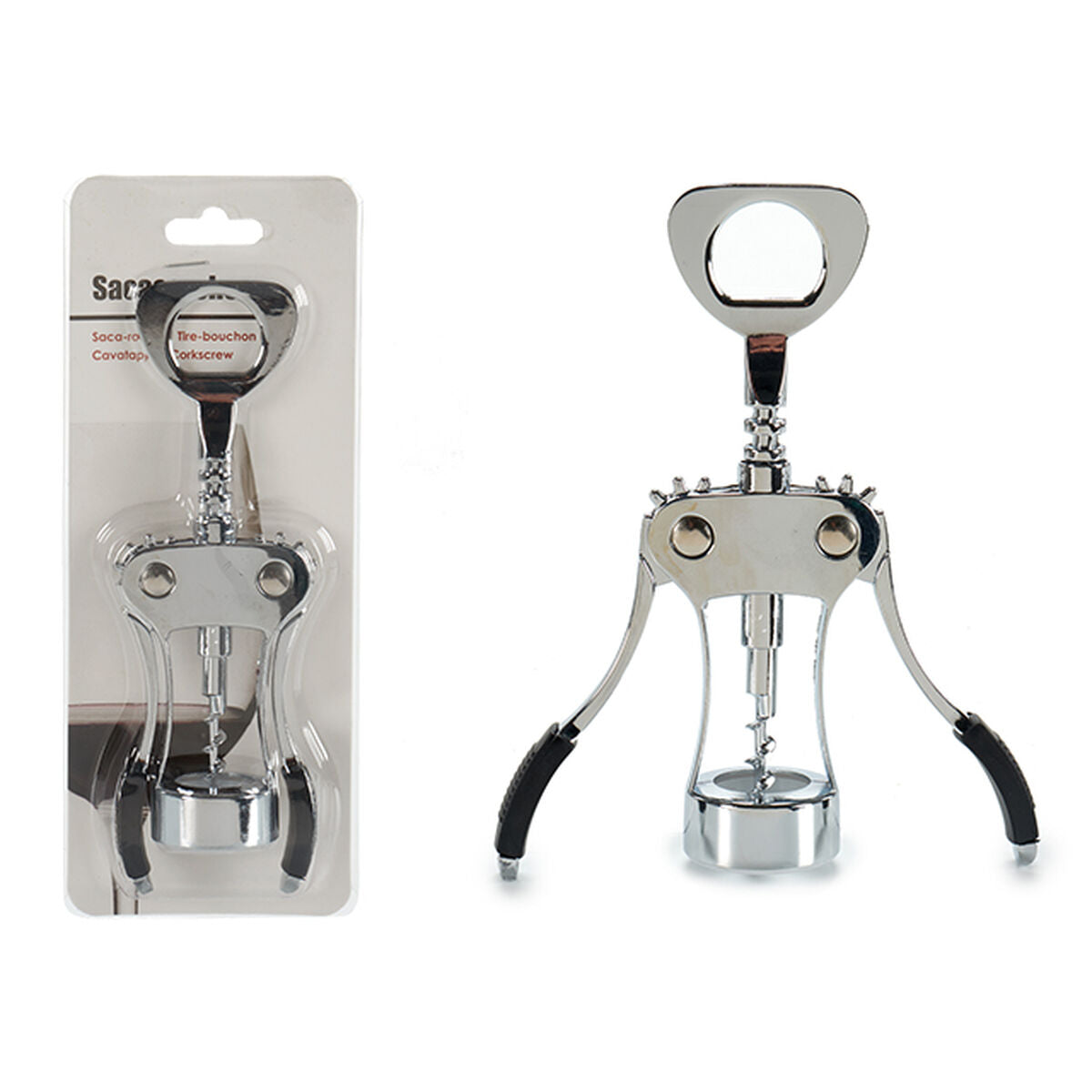 Corkscrew Kinvara 25828 Metal Silicone 4 x 19 x 5,7 cm (12 Units) – Duvencioglu