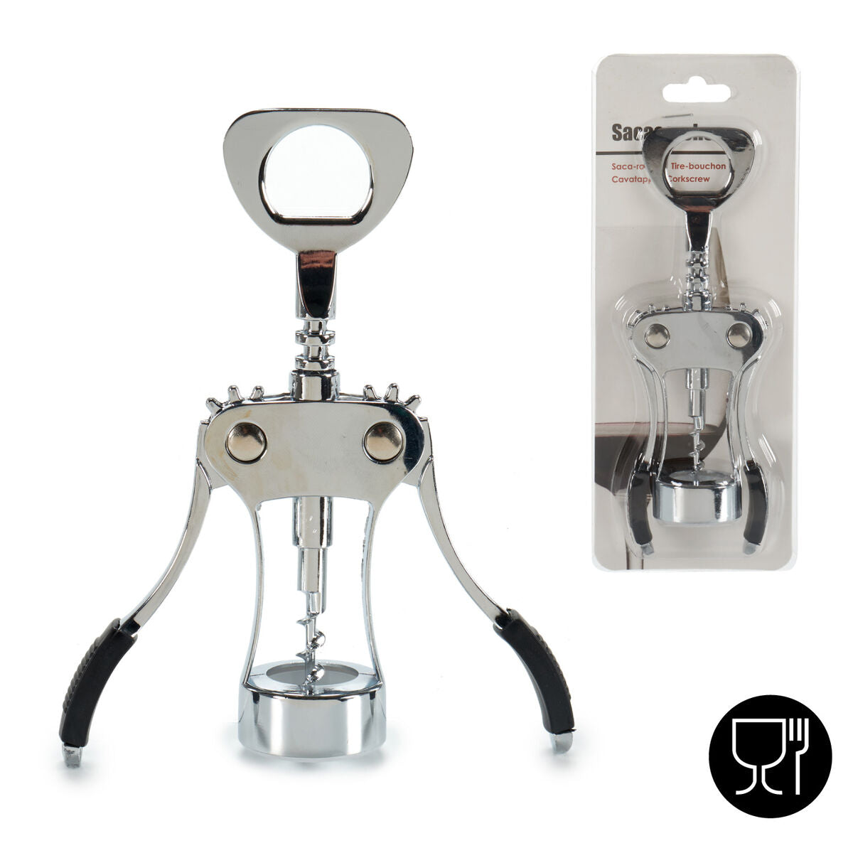 Corkscrew Kinvara 25828 Metal Silicone 4 x 19 x 5,7 cm (12 Units) – Duvencioglu