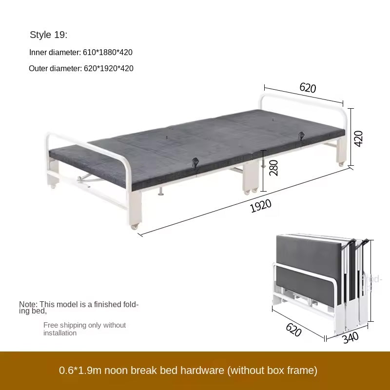 Compact Office Desk with Foldable Bed