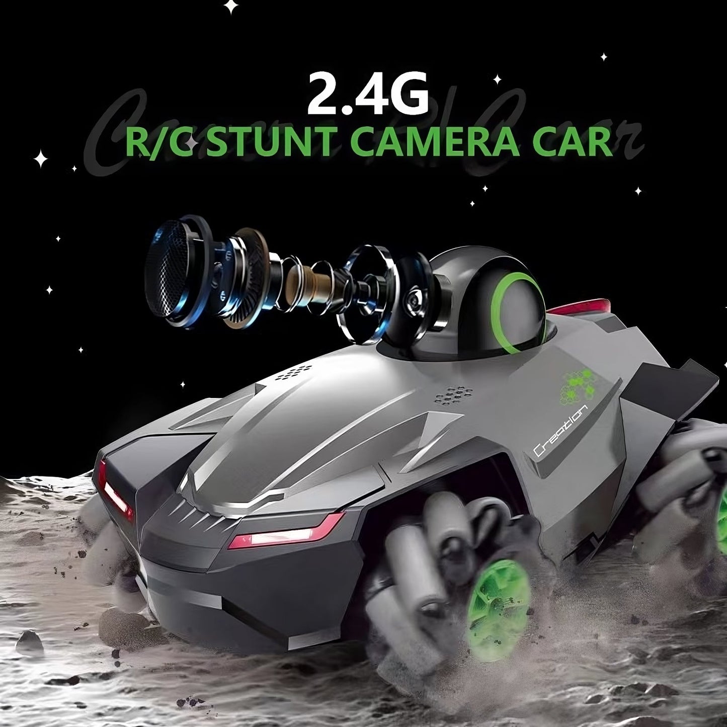 CapturePro RC Camera Car - 720P WiFi Cam & Proportional Control