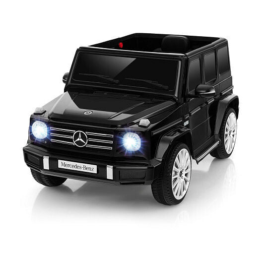 12V Licensed Mercedes-Benz G500 Kids Ride-On Car - Remote Control & Suspension (White) – Duvencioglu